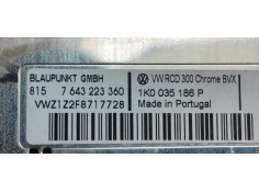 Recambio de sistema audio / radio cd para volkswagen touran (1t1) edition referencia OEM IAM 1K0035186P  
