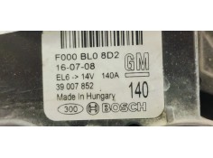 Recambio de alternador para opel insignia berlina 2.0 cdti 170 fap referencia OEM IAM 39007852  