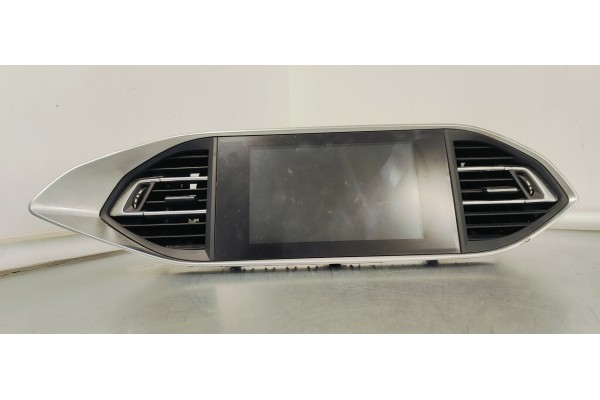 Recambio de pantalla multifuncion para peugeot 308 1.5 hdi 130 fap referencia OEM IAM 9824298580  