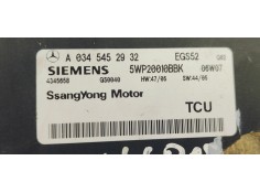 Recambio de centralita cambio automatico para ssangyong kyron 2.0 d referencia OEM IAM A0345452932  
