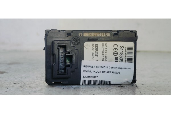 Recambio de conmutador de arranque para renault scenic ii confort expression referencia OEM IAM 8200125077  