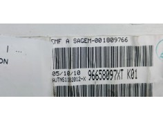 Recambio de pantalla multifuncion para peugeot 206+ 1.1 i 60 referencia OEM IAM 96658097XT  