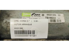 Recambio de motor arranque para opel corsa d referencia OEM IAM 55221292  