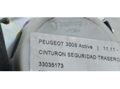 Recambio de cinturon seguridad trasero izquierdo para peugeot 3008 active referencia OEM IAM 33035173  