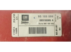 Recambio de piloto trasero izquierdo para opel corsa d enjoy referencia OEM IAM 93189099  