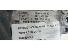 Recambio de bomba direccion para peugeot 406 berlina (s1/s2) 2.0 hdi referencia OEM IAM 9640830580  