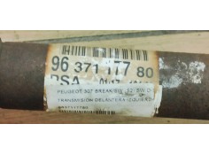 Recambio de transmision delantera izquierda para peugeot 307 break/sw (s2) sw d-sign referencia OEM IAM 9637117780  