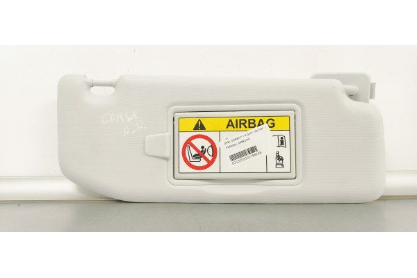 Recambio de parasol derecho para opel corsa f 1.5 cdti 100 fap referencia OEM IAM   