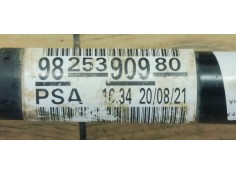 Recambio de transmision delantera derecha para peugeot 208 (p2) 1.2i turbo 100 fap referencia OEM IAM 9825390980  