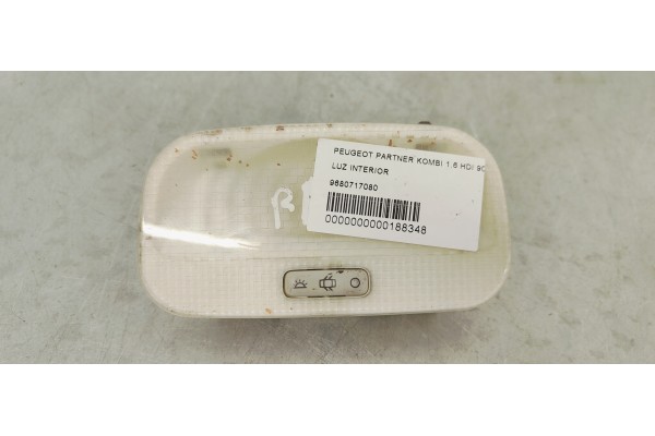 Recambio de luz interior para peugeot partner kombi 1.6 hdi 90 fap referencia OEM IAM 9680717080  