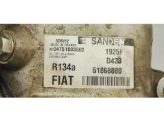 Recambio de compresor aire acondicionado para fiat doblo ii (152) 1.6jtd 95 fap referencia OEM IAM 51868880  