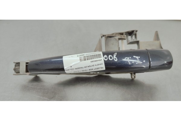 Recambio de maneta exterior trasera izquierda para peugeot 3008 1.6 hdi 112 fap referencia OEM IAM 9684560080  