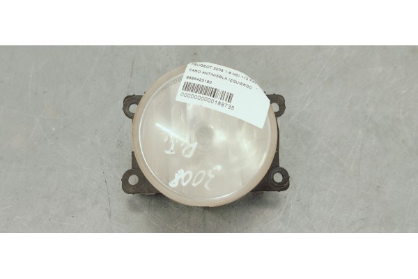 Recambio de faro antiniebla izquierdo para peugeot 3008 1.6 hdi 112 fap referencia OEM IAM 9685425180  