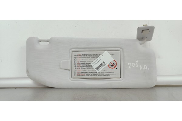 Recambio de parasol derecho para peugeot 208 1.6 hdi 92 fap referencia OEM IAM   