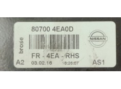 Recambio de elevalunas delantero derecho para nissan qashqai (j11) 1.6 i turbo 163 referencia OEM IAM 807004EA0D  