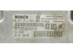 Recambio de centralita motor uce para citroen c5 berlina 2.0 hdi referencia OEM IAM 0281012624  