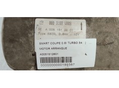 Recambio de motor arranque para smart coupe 0.6i turbo 54 referencia OEM IAM A0051512601  