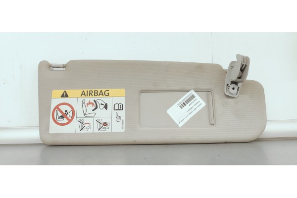 Recambio de parasol derecho para skoda fabia combi (5j5) 1.6 tdi 90 fap referencia OEM IAM 1Z0857552BP  