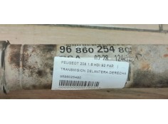 Recambio de transmision delantera derecha para peugeot 208 1.6 hdi 92 fap referencia OEM IAM 9686025480  