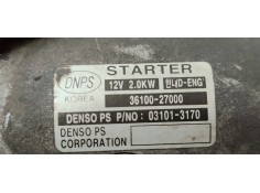 Recambio de motor arranque para kia cerato 2.0 lx crdi berlina (4-ptas.) referencia OEM IAM 3610027000  