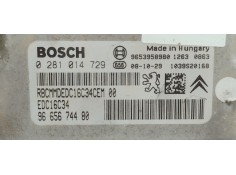 Recambio de centralita motor uce para peugeot 3008 1.6 hdi 110 fap referencia OEM IAM 0281014729  