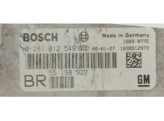 Recambio de centralita motor uce para opel zafira b edition ´´111 jahre´´ referencia OEM IAM 0281012549  