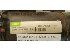 Recambio de motor arranque para peugeot 207 1.6 16v cat referencia OEM IAM D6RA572  