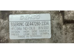 Recambio de compresor aire acondicionado para toyota auris 1.4d4d 90 fap referencia OEM IAM 4472602334  