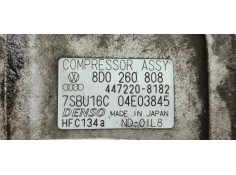 Recambio de compresor aire acondicionado para volkswagen passat berlina (3b3) 1.9tdi 130 4x4 referencia OEM IAM 8D0260808  