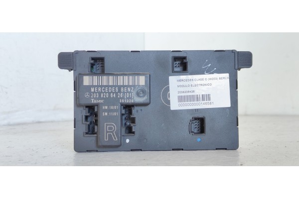 Recambio de modulo electronico para mercedes-benz clase c (w203) berlina 2.2 cdi cat referencia OEM IAM 2038206426  