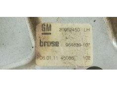 Recambio de elevalunas trasero izquierdo para opel insignia berlina 2.0cdti 130 fap referencia OEM IAM 20952450  