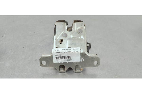 Recambio de cerradura maletero / porton para opel insignia berlina 2.0cdti 130 fap referencia OEM IAM 20969620  
