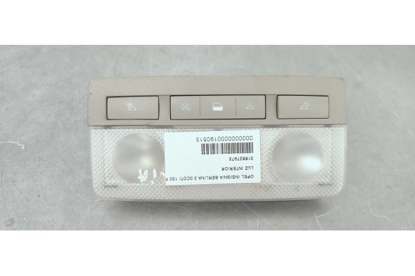 Recambio de luz interior para opel insignia berlina 2.0cdti 130 fap referencia OEM IAM 316627975  
