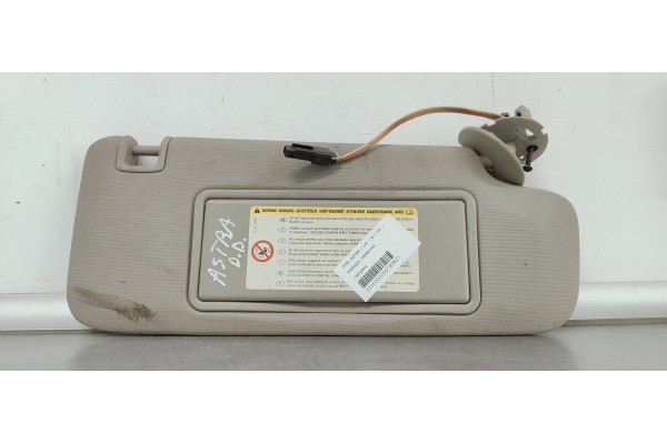 Recambio de parasol derecho para opel astra j lim. 1.6 i 115 referencia OEM IAM 13302542  