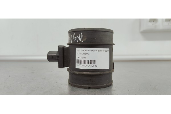 Recambio de caudalimetro para opel insignia berlina 2.0cdti 130 fap referencia OEM IAM 0281002912  