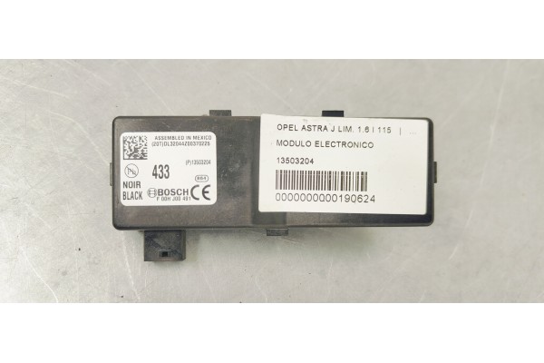 Recambio de modulo electronico para opel astra j lim. 1.6 i 115 referencia OEM IAM 13503204  