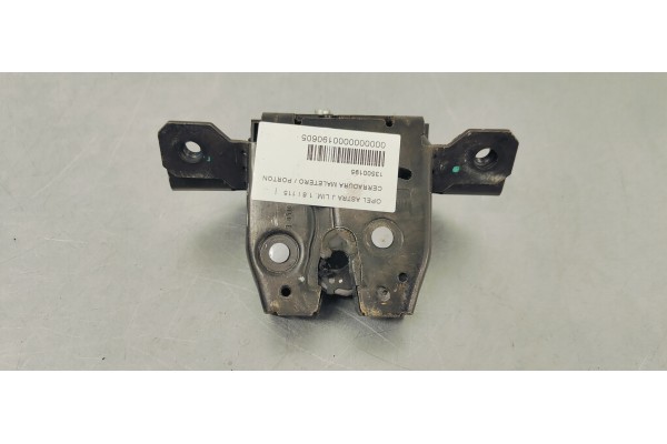 Recambio de cerradura maletero / porton para opel astra j lim. 1.6 i 115 referencia OEM IAM 13500195  