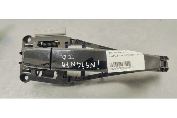 Recambio de maneta exterior trasera derecha para opel insignia berlina 2.0cdti 130 fap referencia OEM IAM   