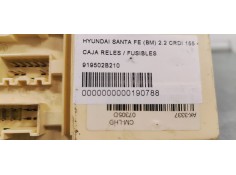 Recambio de caja reles / fusibles para hyundai santa fe (bm) 2.2 crdi 155 4x4 referencia OEM IAM 919502B210  
