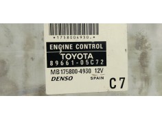 Recambio de centralita motor uce para toyota avensis wagon (t25) 2.2 d4d 180 referencia OEM IAM 8966105C72  