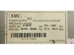 Recambio de sistema audio / radio cd para kia sorento 2.5 crdi ex referencia OEM IAM 961503E000  