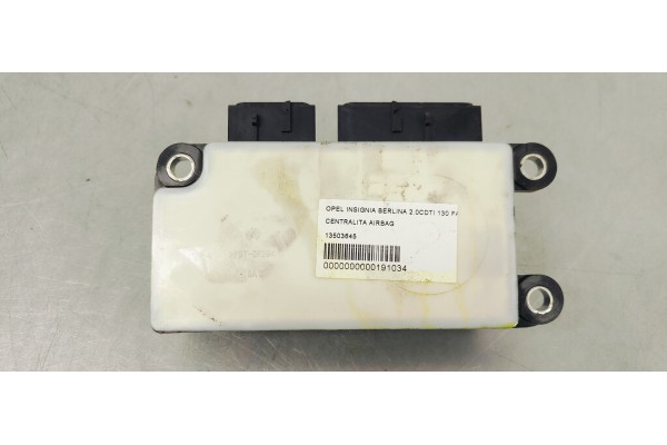 Recambio de centralita airbag para opel insignia berlina 2.0cdti 130 fap referencia OEM IAM 13503645  