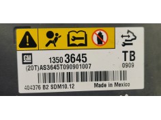 Recambio de centralita airbag para opel insignia berlina 2.0cdti 130 fap referencia OEM IAM 13503645  