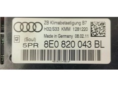 Recambio de mando climatizador para seat exeo berlina (3r2) 2.0 tdi 120 fap referencia OEM IAM 8E0820043BL  