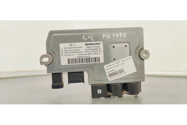 Recambio de centralita start / stop para citroen c4 picasso 1.6 hdi 120 fap referencia OEM IAM 9802096780  