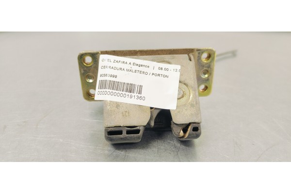 Recambio de cerradura maletero / porton para opel zafira a elegance referencia OEM IAM 90563999  