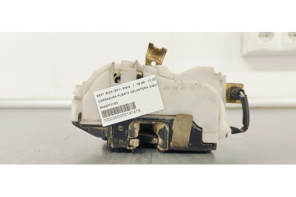 Recambio de cerradura puerta delantera izquierda para seat ibiza (6k1) stella referencia OEM IAM 6K4837015D  