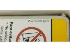 Recambio de parasol derecho para mercedes-benz clase a (w169) 2.0cdi 80 [160] fap referencia OEM IAM A1698100210  