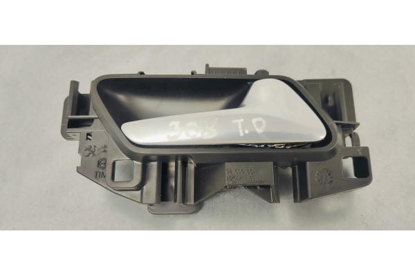 Recambio de maneta interior trasera derecha para peugeot 308 1.6hdi 92 fap referencia OEM IAM 98000004VV  