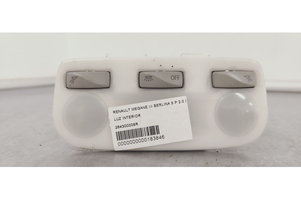 Recambio de luz interior para renault megane iii berlina 5 p 2.0 i 140 referencia OEM IAM 264300008R  